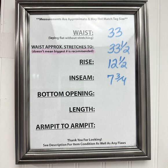 GAP Cheeky Midi Shorts 31/12 Tall (33"Waist) High Rise Tan Fray Button Fly NEW - Picture 10 of 10